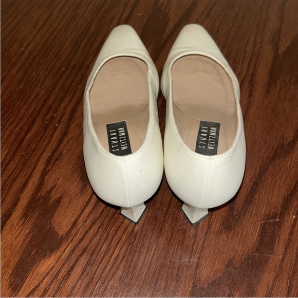 Vintage 80’s Stuart Weitzman Cream Heels Classic Design - Picture 3 of 7